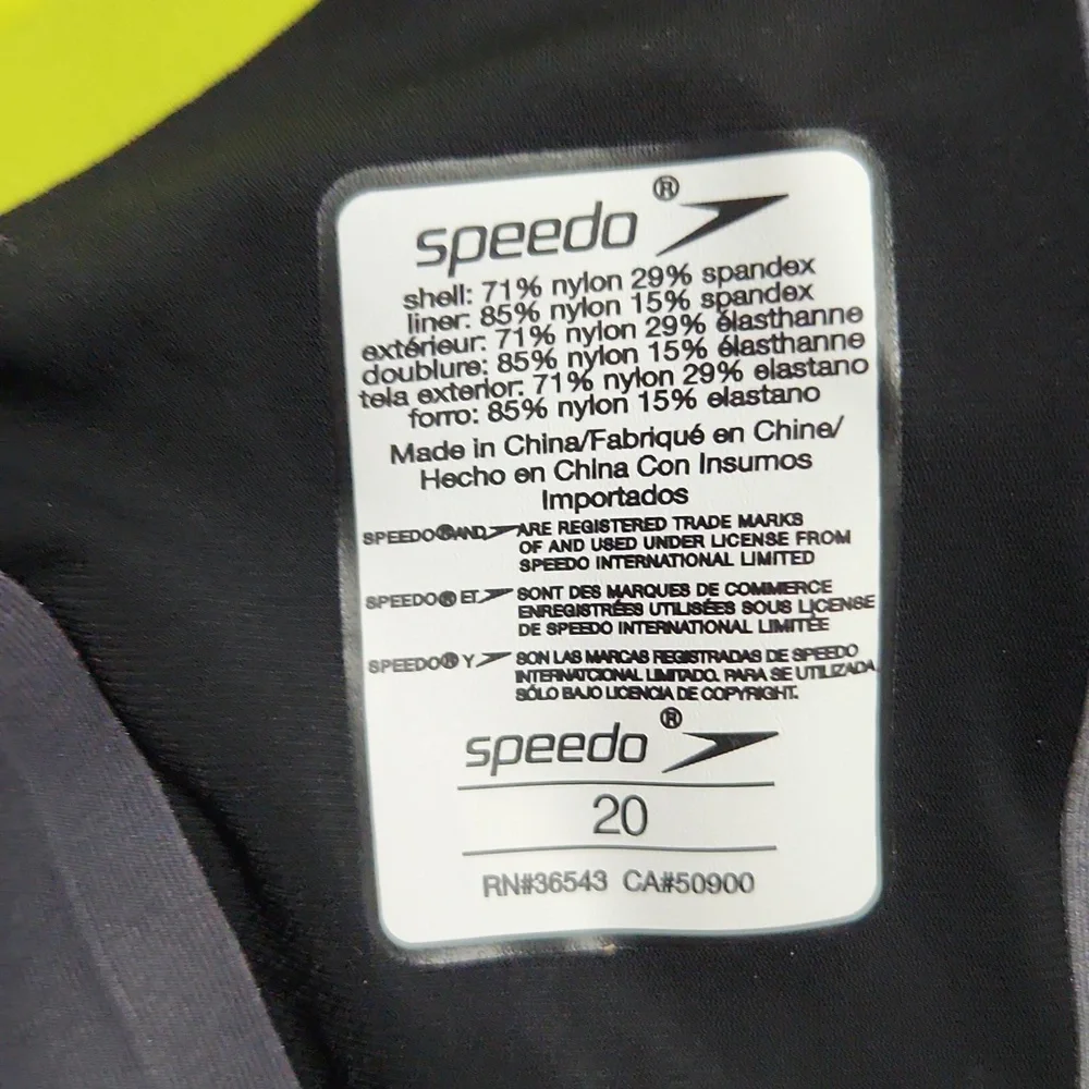 Speedo 2 NWT Race Day Ready Power Plus Kneeskin Size 20 Blue And Black